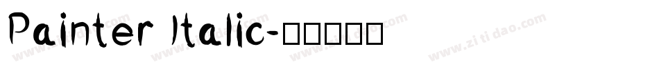 Painter Italic字体转换